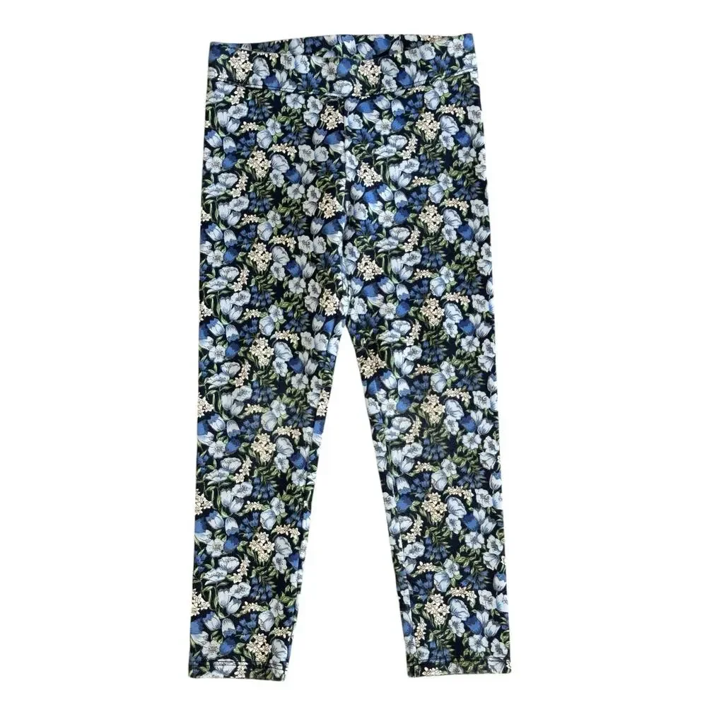 JANIE AND JACK Girls Blue Floral Outfit Size 5